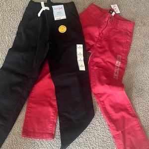 2 pair of Boys Size 6 Khaki Pants- New w/tags